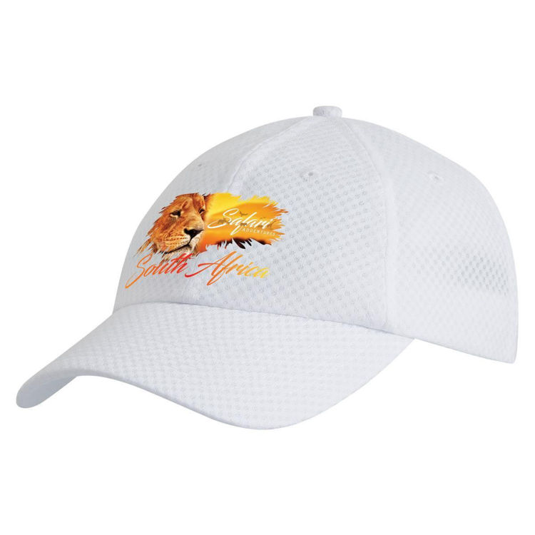 Picture of Brushed Heavy Cotton Cap with Mesh Inserts