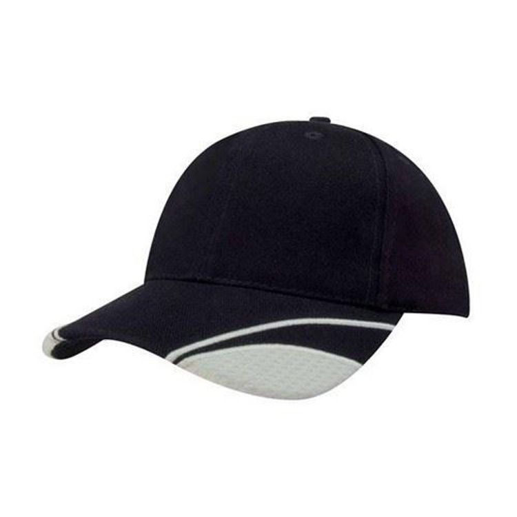 Picture of Brushed Heavy Cotton Cap with Mesh Inserts