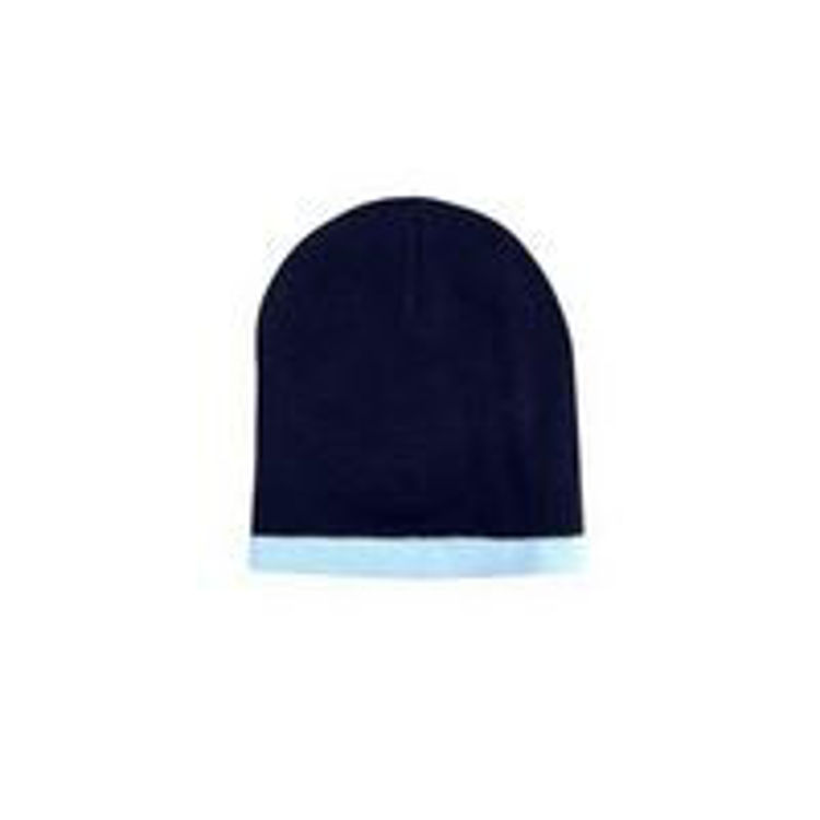 Picture of Roll Down Two Tone Acrylic Beanie