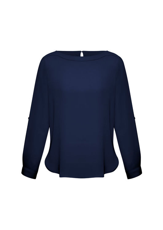 Picture of Ladies Madison Boatneck Blouse