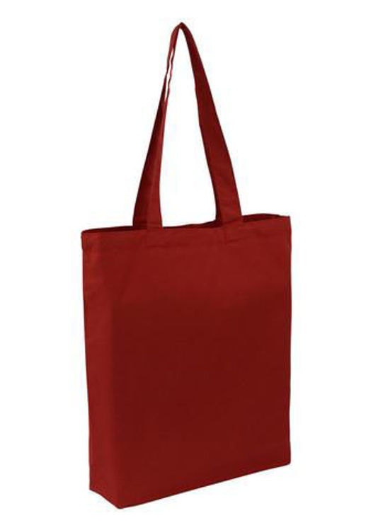 Picture of Cotton Tote with Base Gusset Only - Red