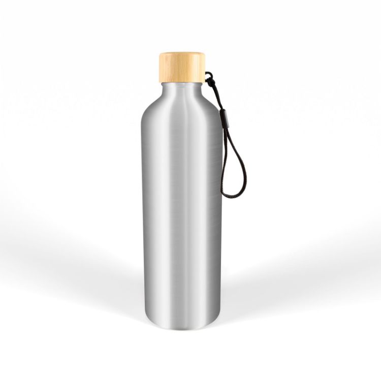 Picture of Gelato Aluminium Drink Bottle with Bamboo Lid