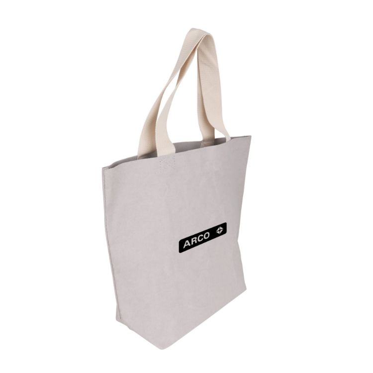 Picture of Large Washable Kraft Paper Bag with Cotton Handle(430x345x125mm)