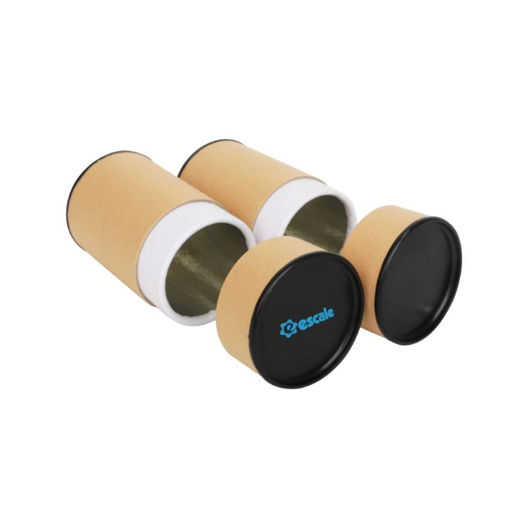 Picture of Medium Kraft Paper Cylinders with Black Lid (65 x 90mm)