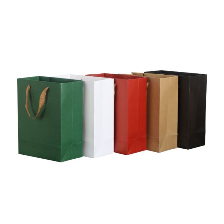 Picture of Large Crosswise Paper Bag with Fabric Flat Handle(320 x 250 x 110mm)