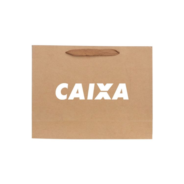 Picture of Small Crosswise Paper Bag with Rope Handle(180 x 140 x 80mm)