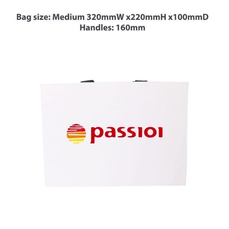 Picture of Medium Paper Bag with Flat Handle(320 x 220 x 100mm)