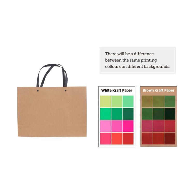 Picture of Large Crosswise Paper Bag with Knitted Handle(420 x 300 x 120mm)