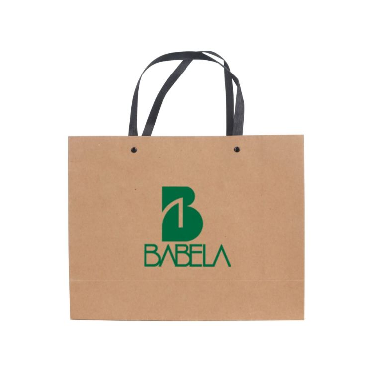 Picture of Medium Crosswise Paper Bag with Knitted Handle(320 x 250 x 110mm)