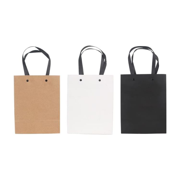 Picture of Small Vertical Paper Bag with Knitted Handle(170 x 220 x 100mm)