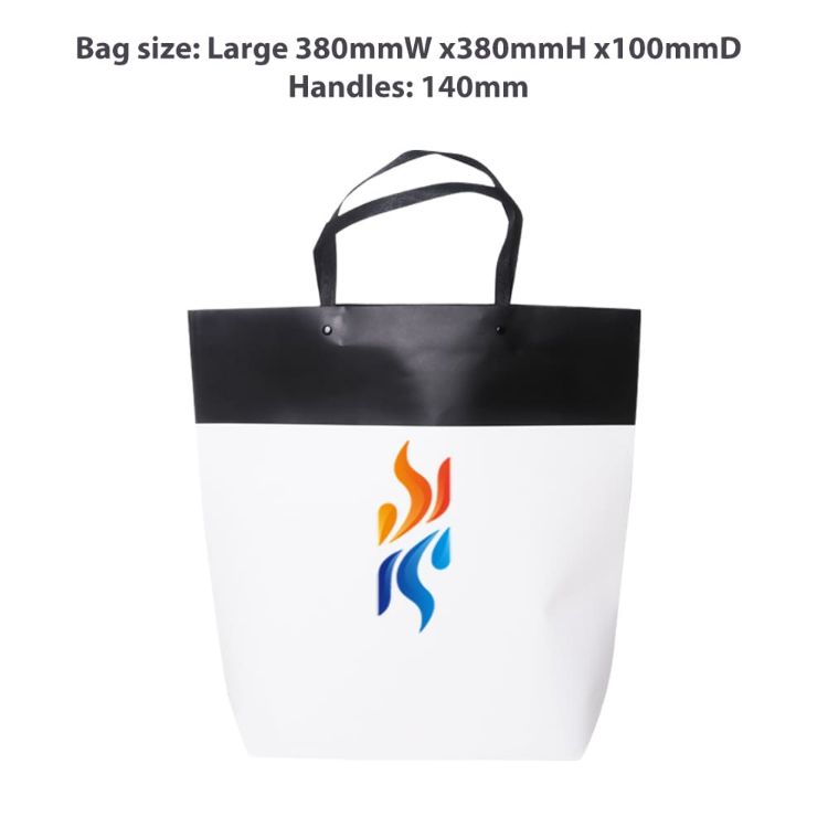 Picture of Large Black&White Boutique Paper Bag(380 x 380 x 100mm)