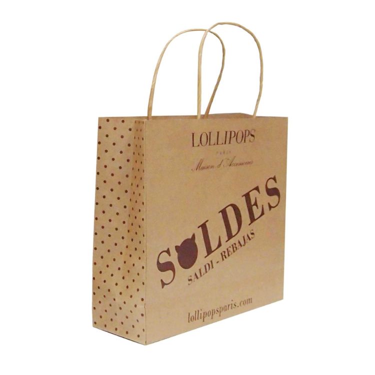 Picture of Twisted Handle Kraft Paper Bag(220x270x110mm)