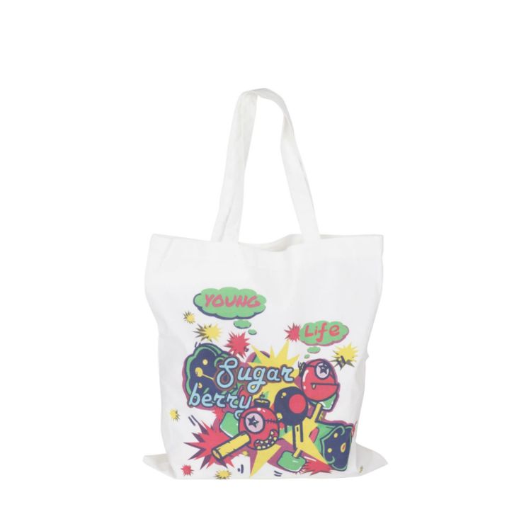 Picture of 170gsm Digital Print Short Handle Cotton Bag