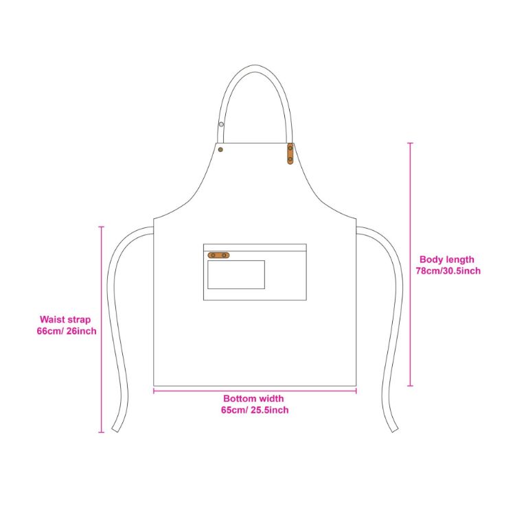 Picture of Poly-Cotton Canvas Full Bib Apron With Neck Strap