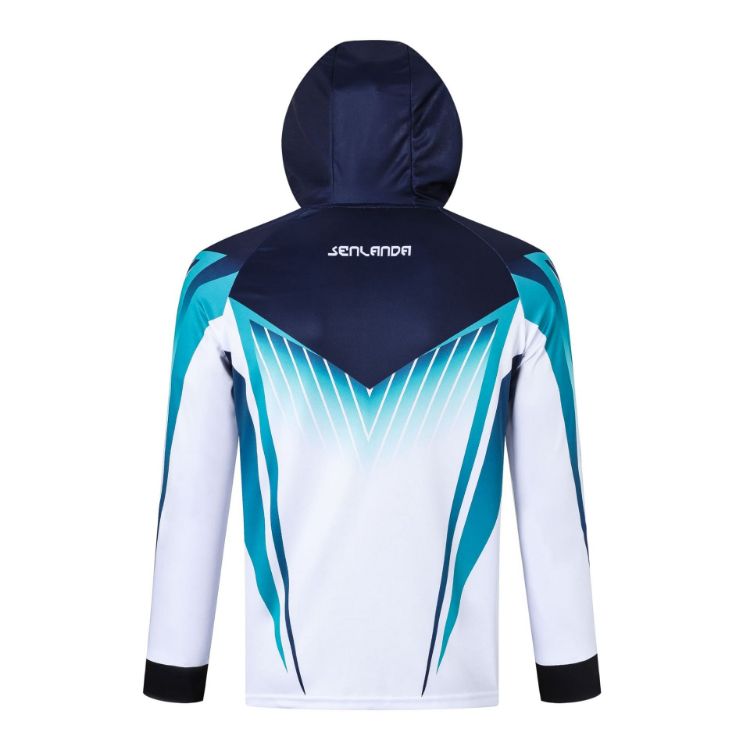 Picture of Men's 100% Polyester Sublimated Fishing Hooded Jacket