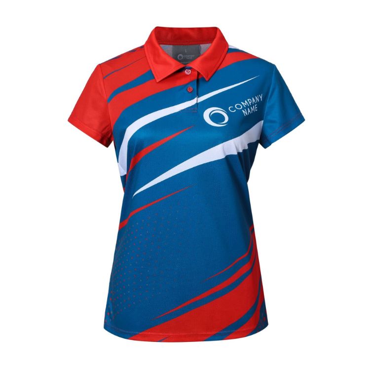 Picture of Women's 100%Polyester Sublimated Sport POLO