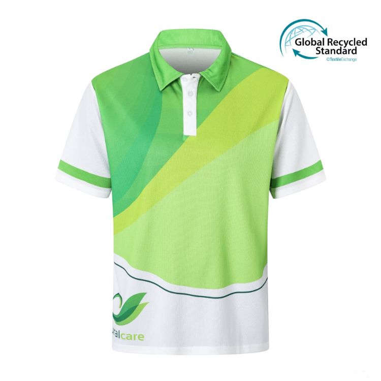 Picture of Unisex Adults RPET Sublimated Basic POLO