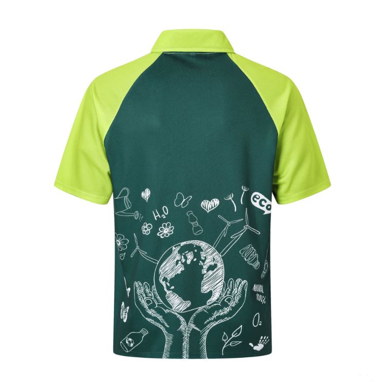 Picture of Unisex Adults RPET Sublimated Raglan POLO