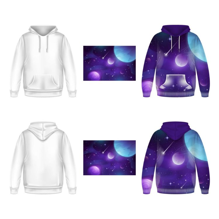 Picture of Unisex Adults Polyester Spandex Sublimated Hoodie