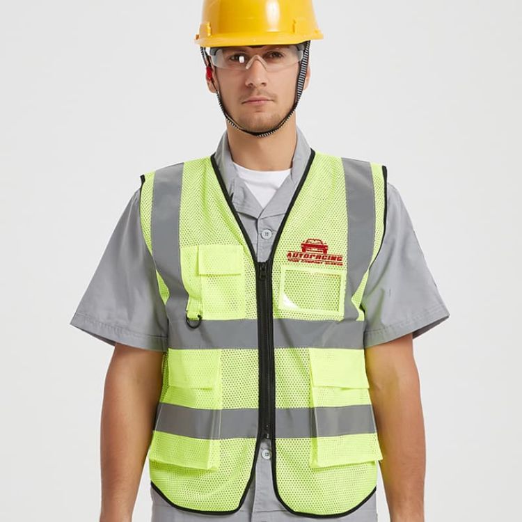 Picture of Unisex Adults Hi-Vis Vest With Reflective Tapes and Functional Pockets