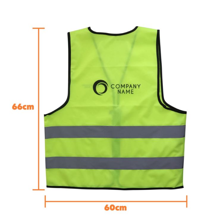 Picture of Unisex Adults Classic Hi-Vis Vest with Horizontal Reflective Tape