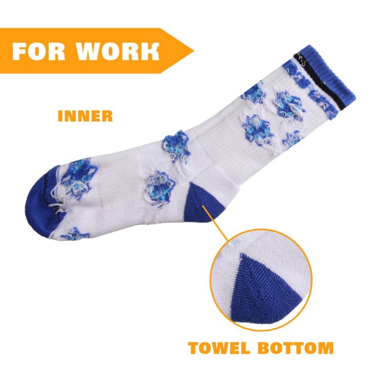 Picture of Crew Woven Work Socks - With Towel Bottom