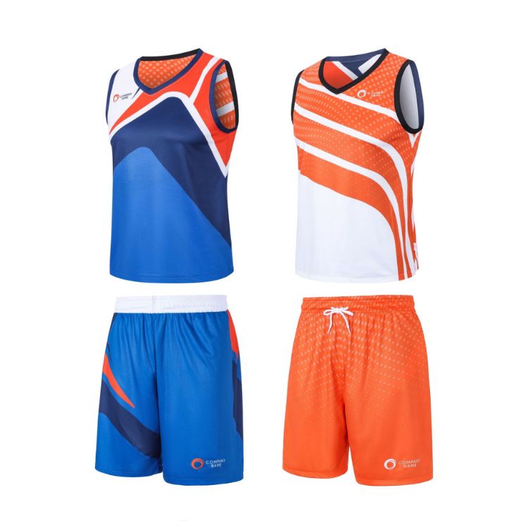 Picture of Unisex Adults 100% Polyester Sublimated Reversible Basketball Singlet