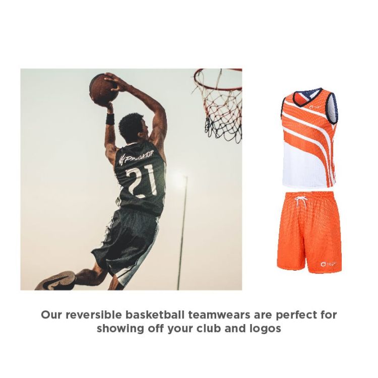 Picture of Unisex Adults 100% Polyester Sublimated Reversible Basketball Singlet