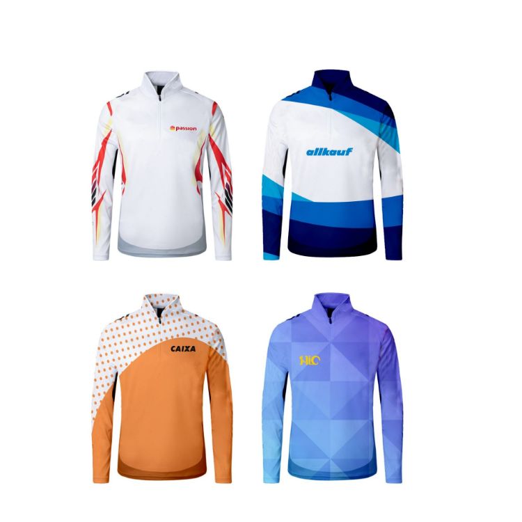 Picture of Men's Polyester Spandex Sublimated 1/4 Zip Fishing Pullover