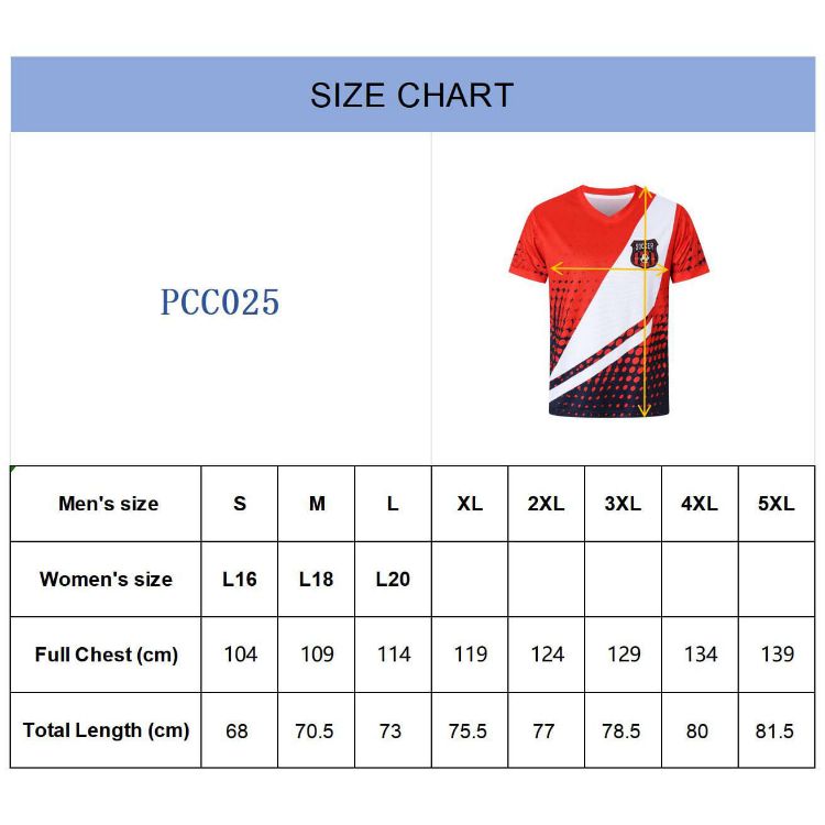 Picture of Unisex Adults 100% Polyester Sublimated Football Jersey