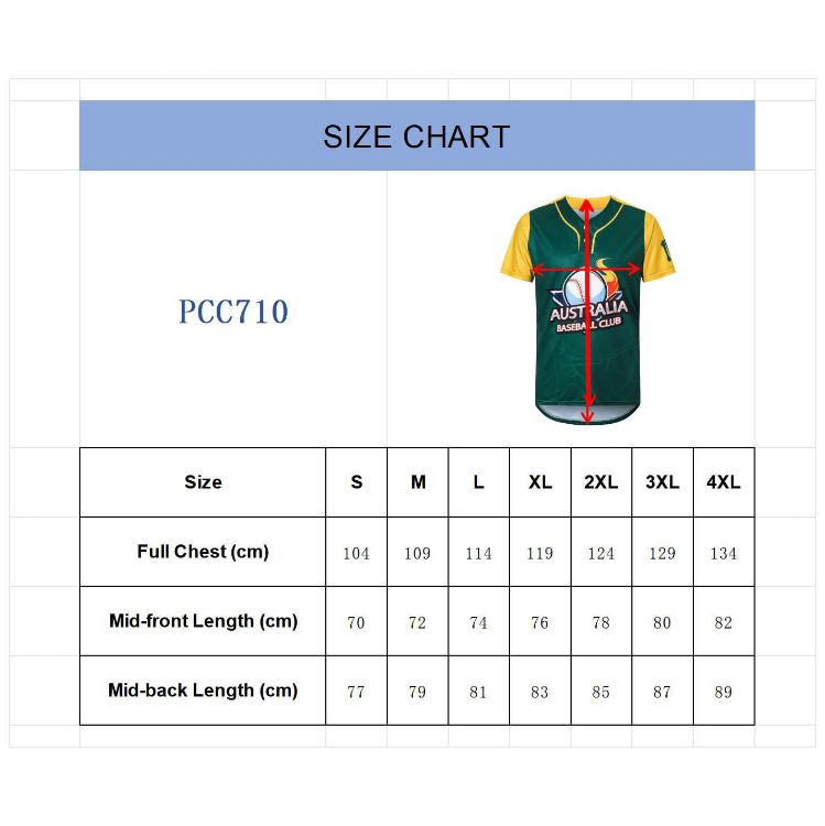 Picture of Men's 100%Polyester Sublimated 2-Button Baseball Jersey