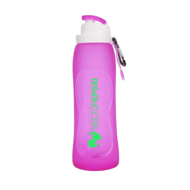 Picture of 500ml Collapsible Silicone Drink Bottle