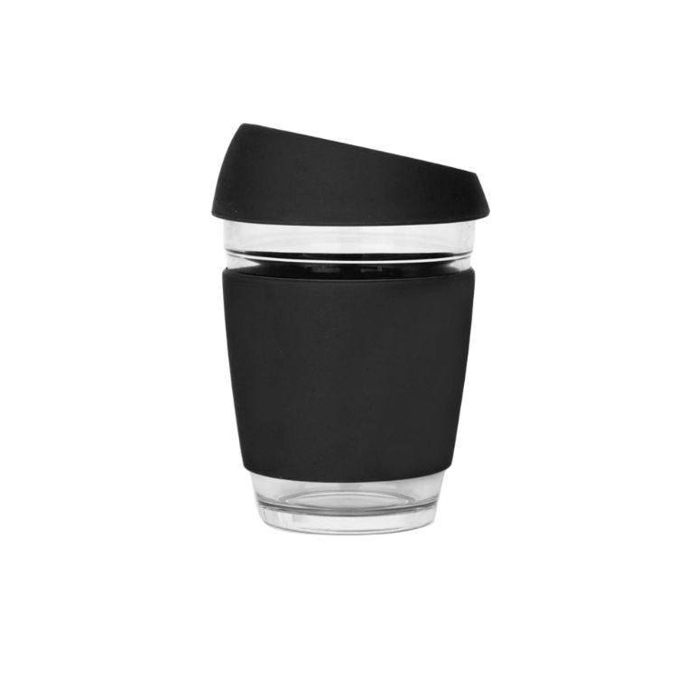 Picture of 12 OZ Reusable Glass Coffee Cup