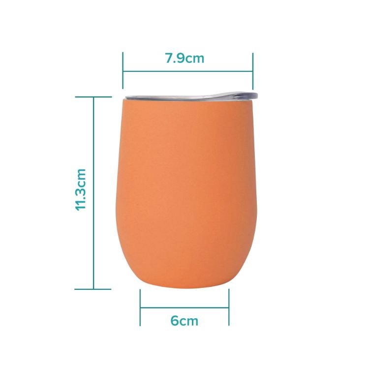 Picture of 12oz Double Wall Egg Shaped Coffee Cup