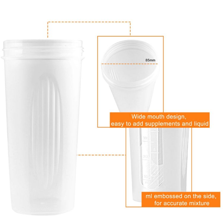 Picture of BPA Free Fitness Shaker Bottle 600ml