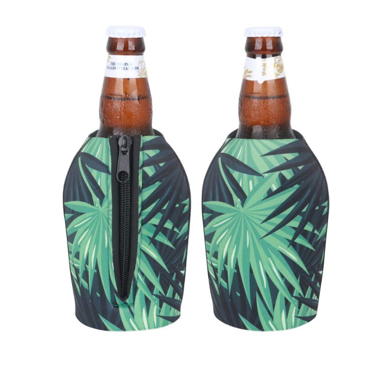 Picture of Short Bottle Cooler with Zipper