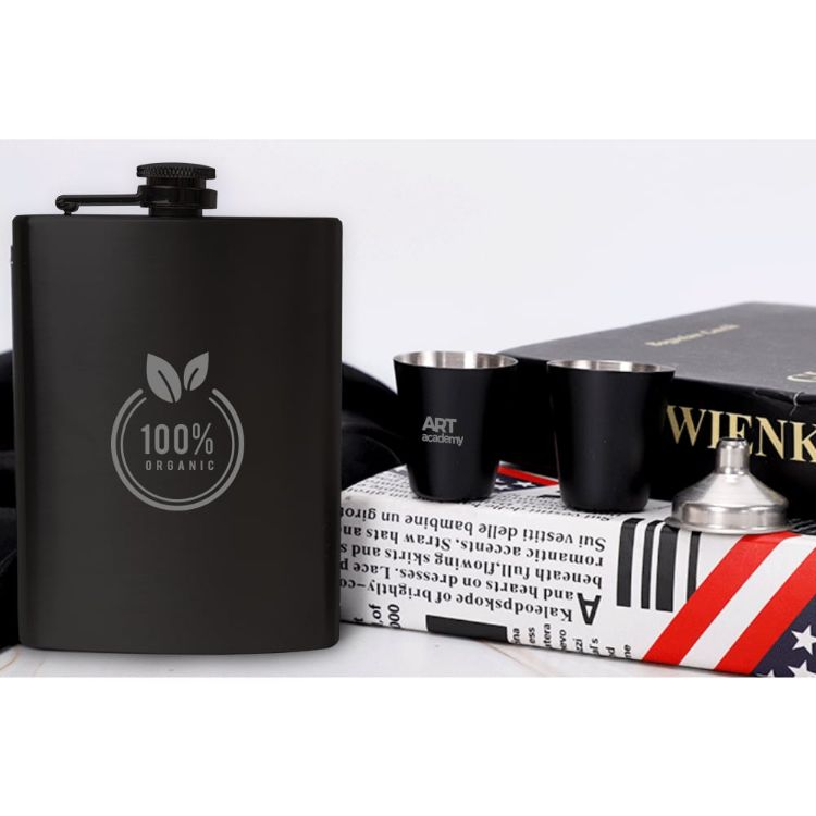 Picture of Stainless Steel Hip Flask Set