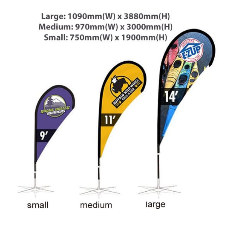 Picture of Large(109*388cm) Teardrop Banners 15ft