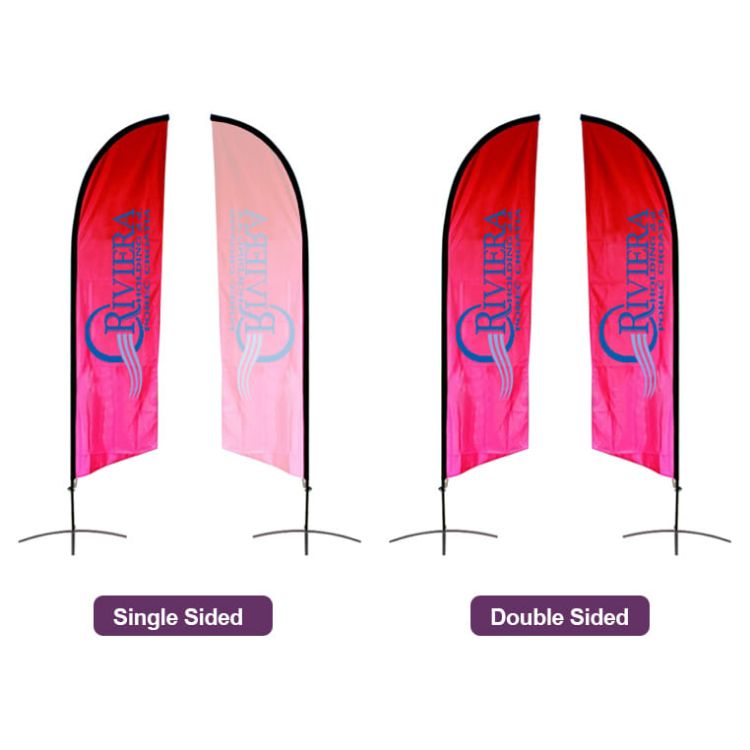 Picture of Small(65.3*200cm) Angled Feather Banners 9ft