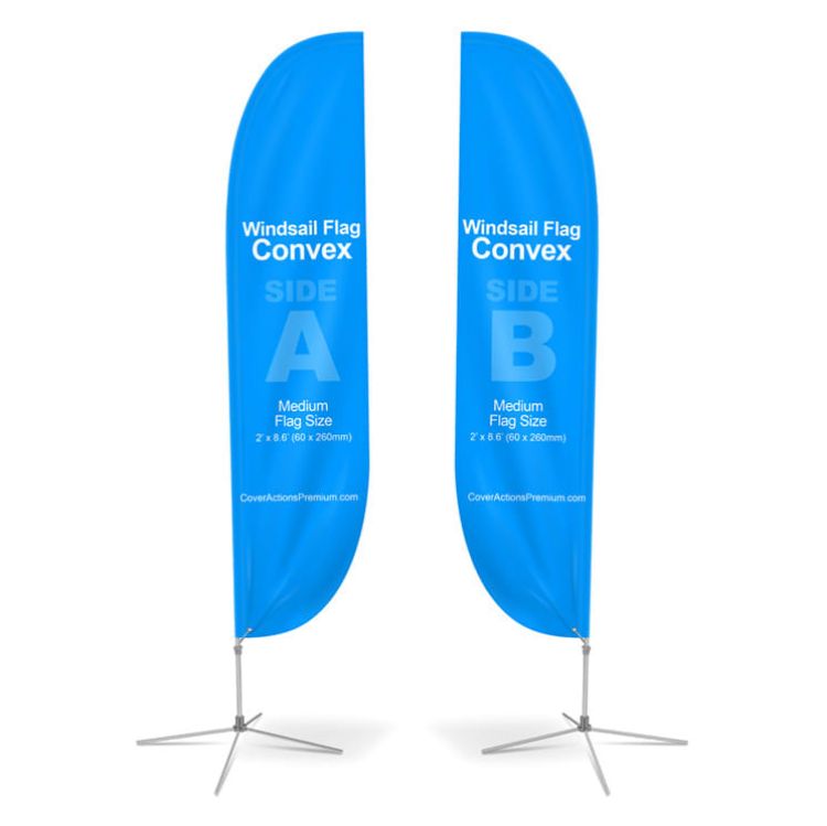 Picture of Medium(70.4*300cm) Convex Feather Banners 13ft