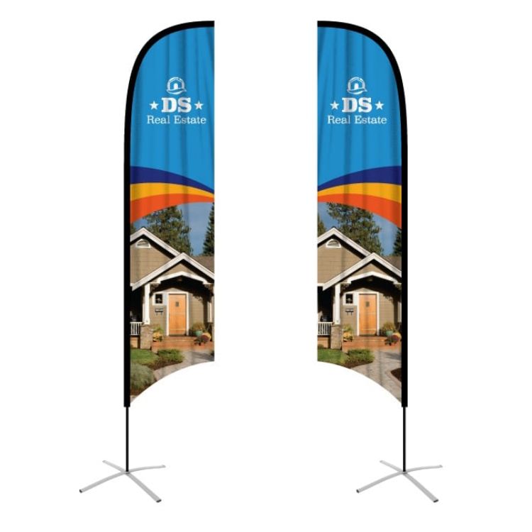 Picture of Small(65.3*200cm) Concave Feather Banners 9ft