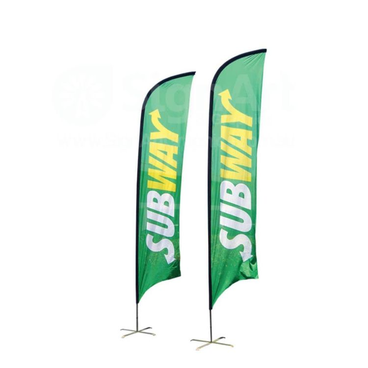 Picture of Small(65.3*200cm) Concave Feather Banners 9ft