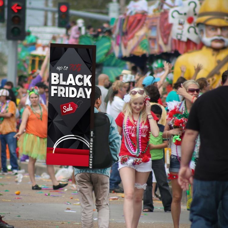 Picture of Rectangle Backpack Flag