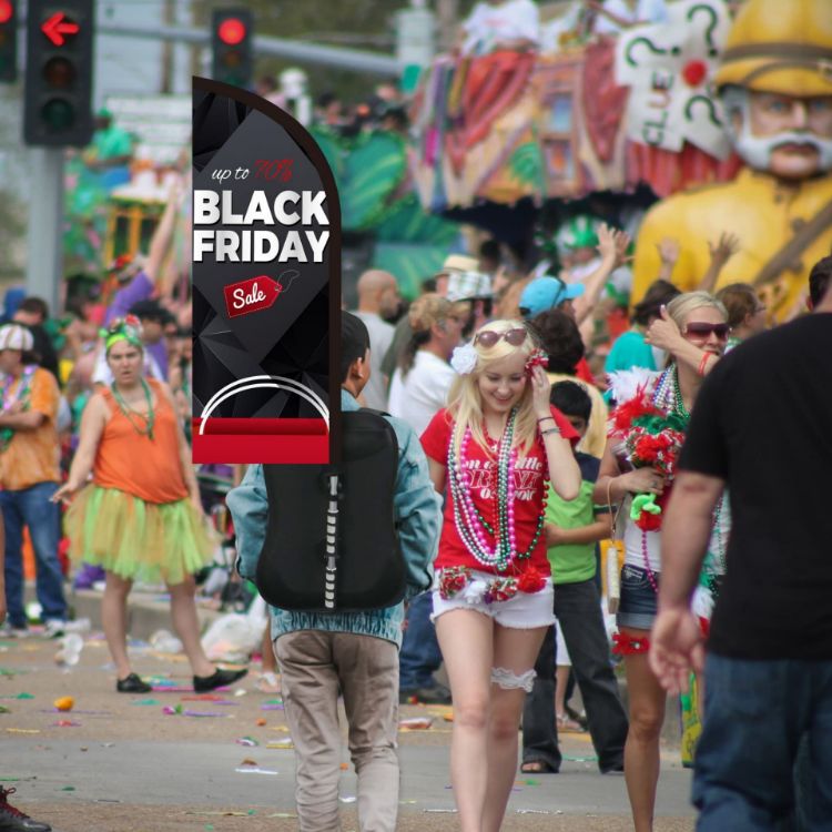 Picture of Feather Backpack Flag