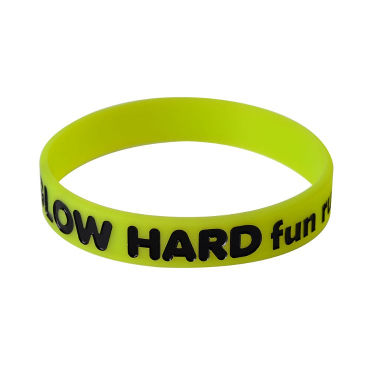 Picture of Debossed Colour Filled Wristband