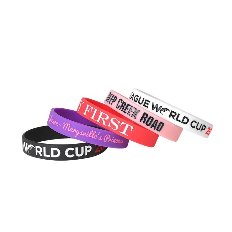 Picture of Debossed Colour Filled Wristband