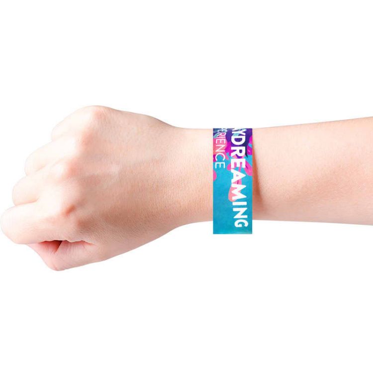 Picture of 19mm Width Disposable Full Colour Tyvek Wristband