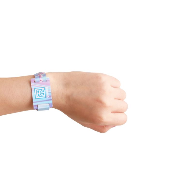 Picture of RPET Fabric Wristband with RFID Card