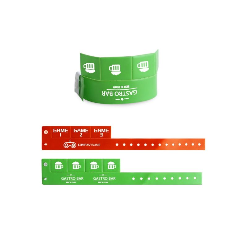 Picture of Tabbed Disposable PVC Wristband