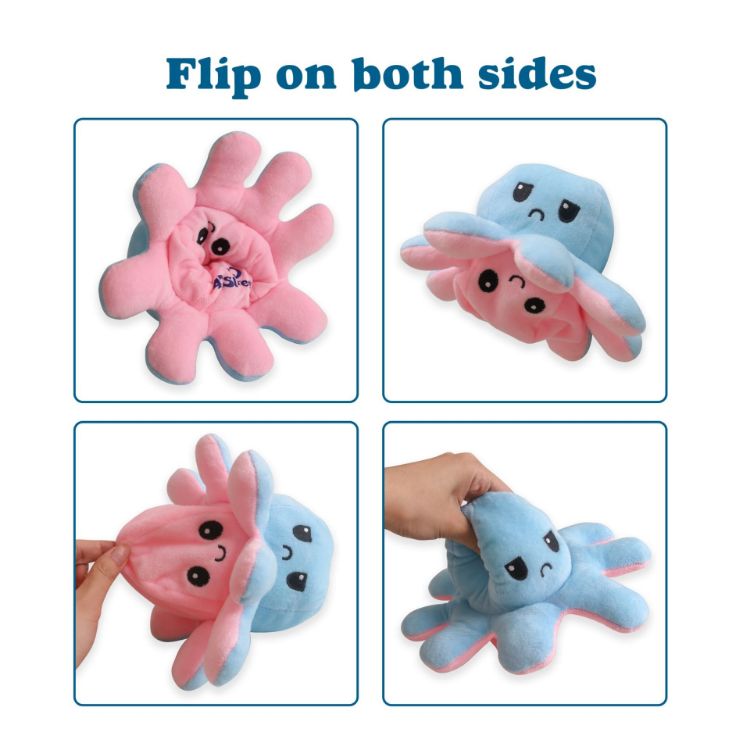 Picture of Large Reversible Octopus Plush Toy